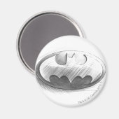 Batman Symbol | Zeichnend Zeichen Magnet (Vorderseite/Rückseite)