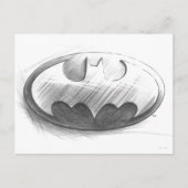 Batman Symbol | Zeichnend Zeichen Postkarte (Vorderseite)