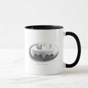 Batman Symbol Zeichnend Zeichen Tasse