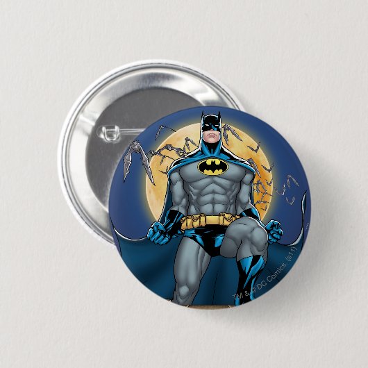 Batman Szenen - Moon Front View Button (Vorne & Hinten)