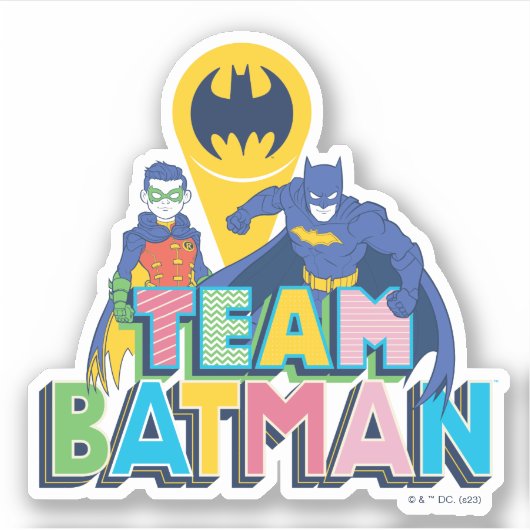 Batman | Team Batman Aufkleber (Vorderseite)