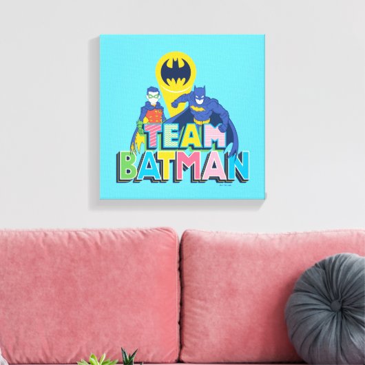 Batman | Team Batman Leinwanddruck (Insitu (Wohnzimmer))
