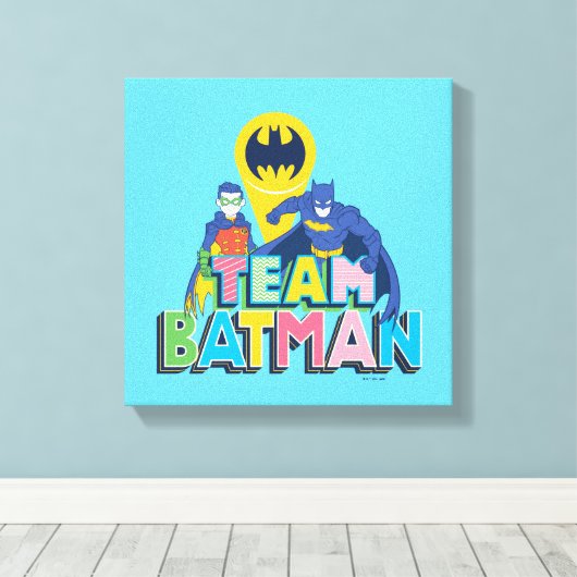 Batman | Team Batman Leinwanddruck (Insitu (Holzboden))