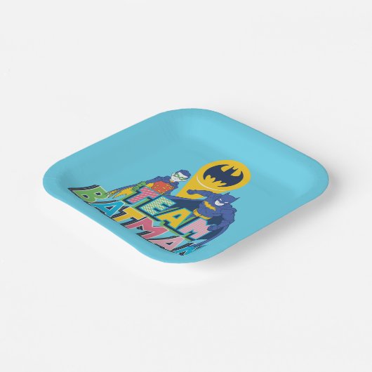Batman | Team Batman Pappteller (Gewinkelt)