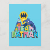 Batman | Team Batman Postkarte (Vorderseite)