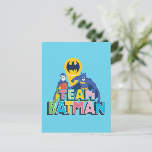 Batman | Team Batman Postkarte (Stehend Vorderseite)