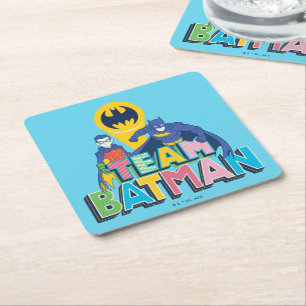 Batman   Team Batman Rechteckiger Pappuntersetzer