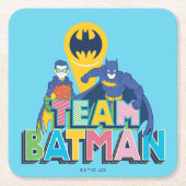 Batman | Team Batman Rechteckiger Pappuntersetzer (Vorderseite)