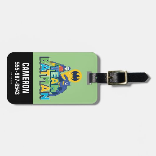 Batman | Team Batman & Robin Gepäckanhänger (Vorderseite horizontal)