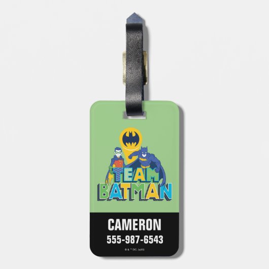 Batman | Team Batman & Robin Gepäckanhänger (Rückseite vertikal)