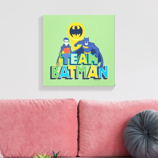 Batman | Team Batman & Robin Leinwanddruck (Insitu (Wohnzimmer))