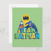 Batman | Team Batman & Robin Postkarte (Vorne/Hinten)