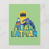 Batman | Team Batman & Robin Postkarte (Vorderseite)