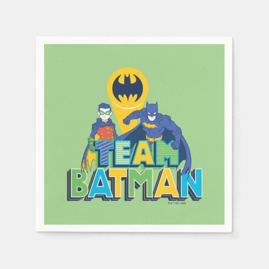 Batman | Team Batman & Robin Serviette (Vorderseite)