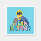 Batman | Team Batman Serviette (Vorderseite)