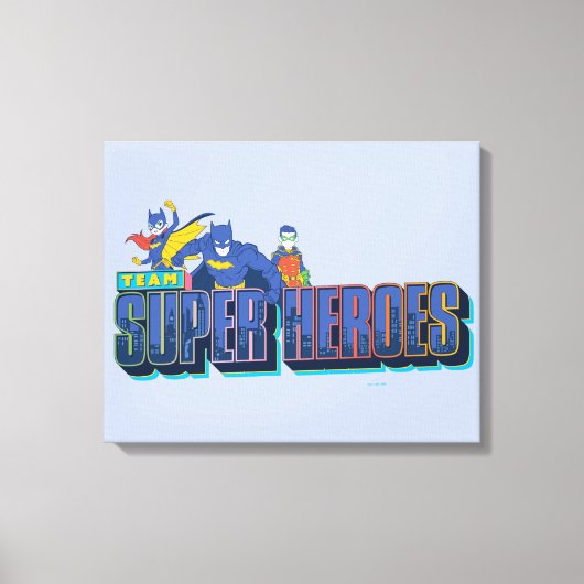 Batman | Team Super Heroes Leinwanddruck (Vorderseite)