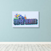 Batman | Team Super Heroes Leinwanddruck (Insitu (Holzboden))