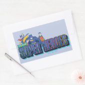 Batman | Team Super Heroes Rechteckiger Aufkleber (Umschlag)