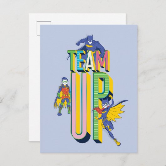 Batman | Team Up Postkarte (Vorne/Hinten)