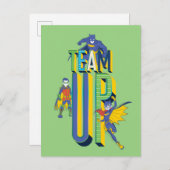 Batman | Team Up Postkarte (Vorne/Hinten)