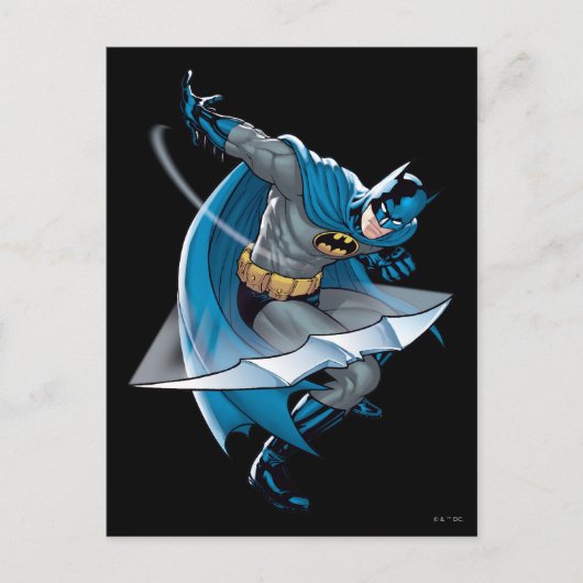 Batman Throwing Star Postkarte (Vorderseite)