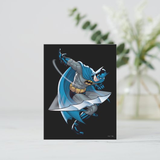 Batman Throwing Star Postkarte (Stehend Vorderseite)