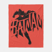 Batman-Tintenpinsel-Name Fleecedecke (Vorderseite)