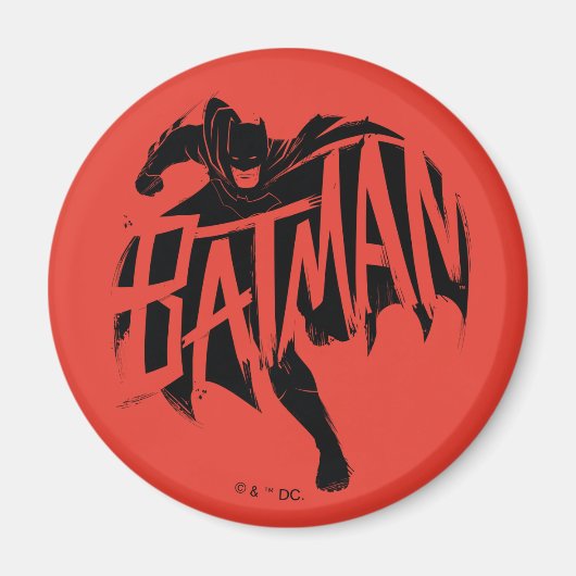 Batman-Tintenpinsel-Name Magnet (Vorne)