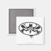 Batman-Tropfen-Logo Magnet (Vorderseite/Rückseite)