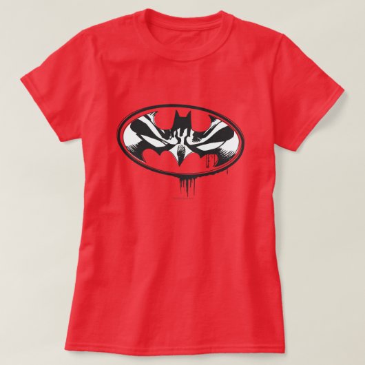 Batman-Tropfen-Logo T-Shirt (Design vorne)