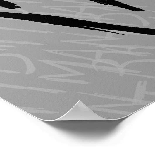 Batman Type in Head Poster (Ecke)