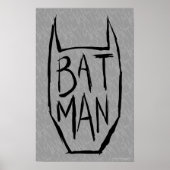 Batman Type in Head Poster (Vorne)
