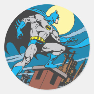 Batman überwacht die Stadt Runder Aufkleber