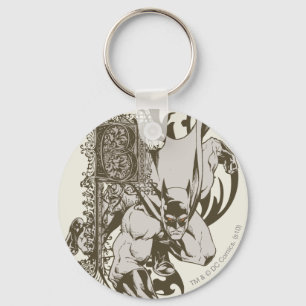 Batman und Dekorationsbrief B Schlüsselanhänger