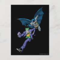 Batman und Joker mit Gewehr