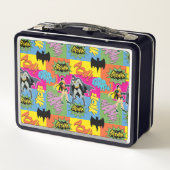 Batman und Robin | Action Handshake Muster Metall Brotdose (Rückseite)