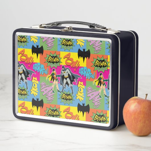 Batman und Robin | Action Handshake Muster Metall Brotdose (Beispiel)