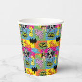 Batman und Robin | Action Handshake Muster Pappbecher (Vorderseite)