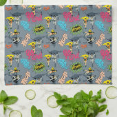 Batman und Robin Action Pattern Geschirrtuch (Gefaltet)