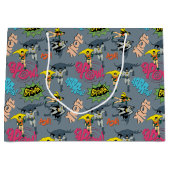 Batman und Robin Action Pattern Große Geschenktüte (Vorderseite)
