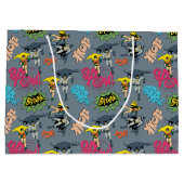 Batman und Robin Action Pattern Große Geschenktüte (Rückseite)