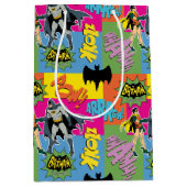 Batman und Robin Action Pattern Mittlere Geschenktüte (Vorderseite)