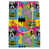 Batman und Robin Action Pattern Mittlere Geschenktüte (Rückseite)