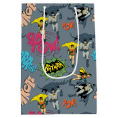 Batman und Robin Action Pattern Mittlere Geschenktüte (Rückseite)