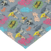 Batman und Robin Action Pattern Tischdecke (Schrägansicht)
