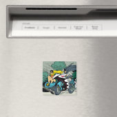 Batman und Robin auf Batcycle Magnet (In Situ (Geschirrspüler))