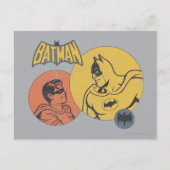 Batman und Robin Graphic - gestört Postkarte (Vorderseite)