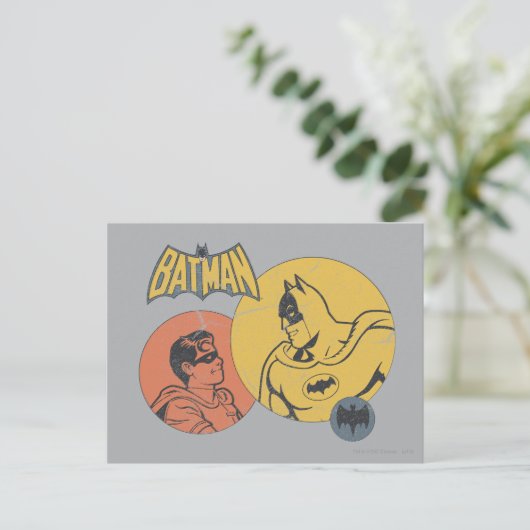 Batman und Robin Graphic - gestört Postkarte (Stehend Vorderseite)