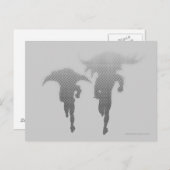 Batman und Robin Halftone Gradient Postkarte (Vorne/Hinten)