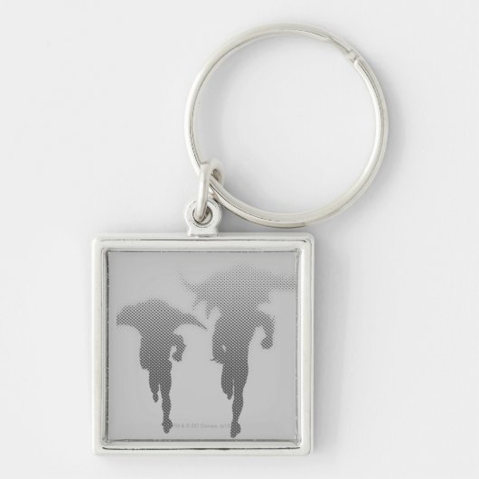 Batman und Robin Halftone Gradient Schlüsselanhänger (Vorne)